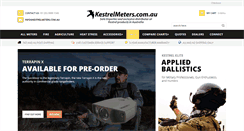 Desktop Screenshot of kestrelmeters.com.au